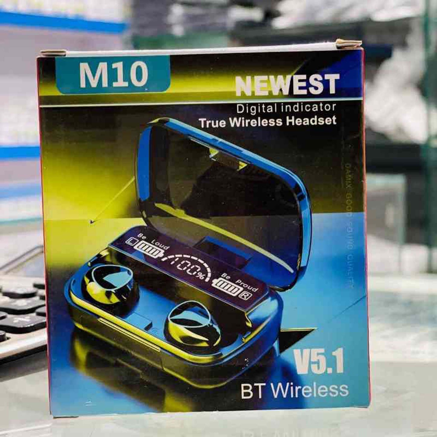 Black TWS M10 Wireless Earbuds